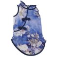 thumbnail image 5 of Pet Cheongsam Algodón Suave Piel Amigable Estilo Chino Pequeña Falda para Mascotas para Conejos Perros ChinchillasM, 5 of 5
