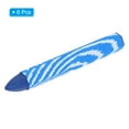 thumbnail image 3 of Uxcell Lumber Marking Crayons, 6 Pack 4"x0.55" Hex Wax Tire Marker Crayons Blue, 3 of 5