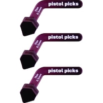 Pistol-Picks easy to hold guitar picks 3-pack Thin 0.50mm Ergonomic