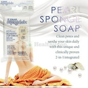T.Taio Soap Sponge with Mother of Pearl – Esponjabon Concha Nacar – Exfoliating Glycerin Cleanser, 4.2 oz, 2 Pack