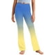 thumbnail image 2 of Odeerbi 2-13 Años Niñas Pierna Ancha Pantalones Yoga Gradiente Workout Danza Deportes Atlético Pantalones Elasticidad Lindo Alta Cintura Pantalones Pierna Recta, 2 of 9