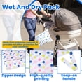 thumbnail image 3 of 3 Pieces Reusable Wet Bag for Swimsuit and Towels Large, Waterproof Wet Dry Bag Pouch with Zipper for Washable Diaper Clothes Toiletry Pool Gym Laundry Beach Travel Women, 3 of 7