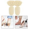 thumbnail image 2 of Milageto 2 in 1 Heel Cushion Pads Anti Slip Oversized Shoes Shoe Pad Shoe Grips Liner Beige Water Droplets, 2 of 8