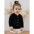 thumbnail image 4 of BemeyourBBs Baby Girls Long Sleeves Sweater Solid Color Button Infant Cardigan, 4 of 9