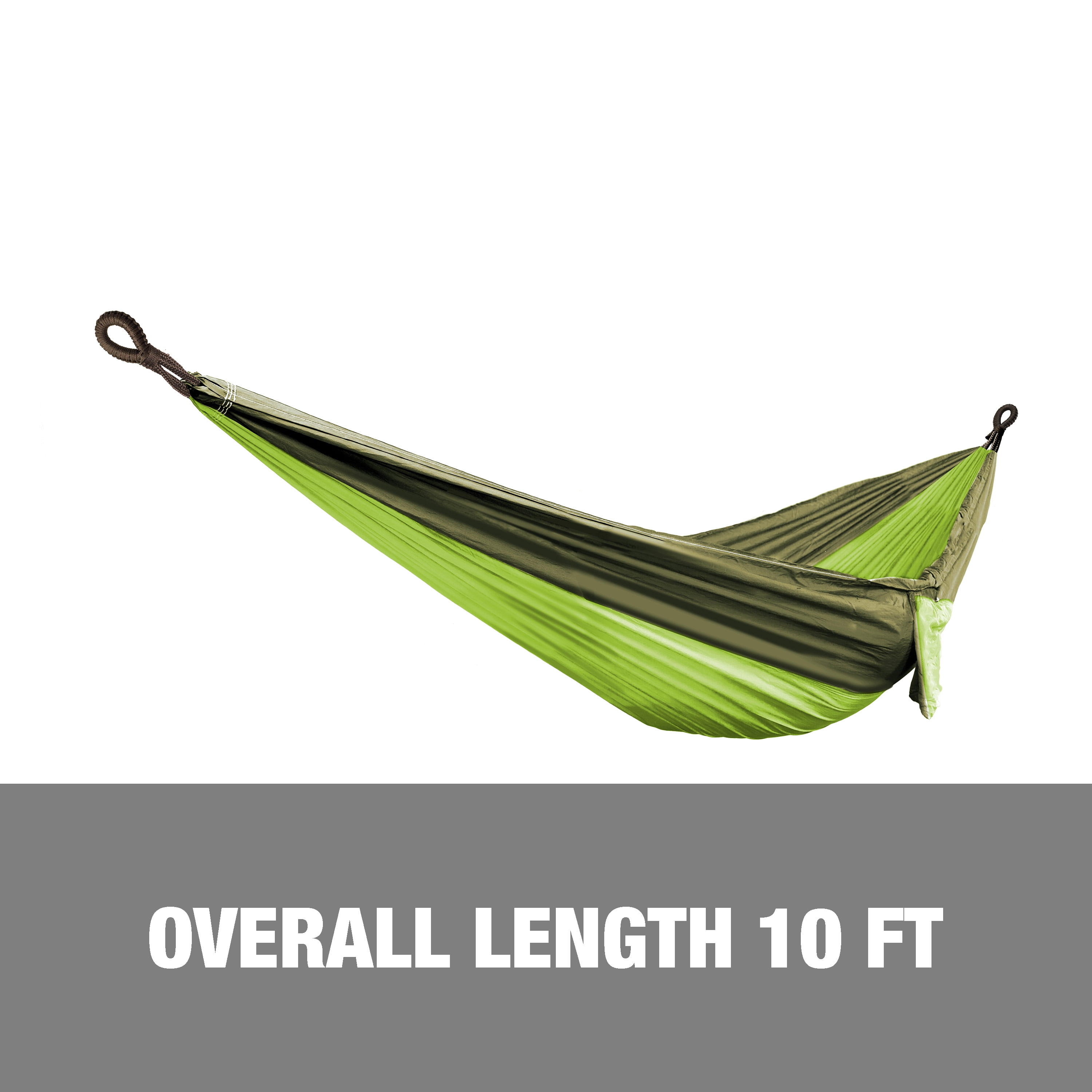 Bliss Hammocks Portable Travel Camping Hammock in a Bag W/ Adjustable Tree Straps, 54-inch Wide, 350 lb. Capacity (Forest Green)