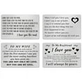 thumbnail image 3 of Valentine's Gift Valentine'S Day Wallet Insert Card Engraved Stainless Steel Metal Cards, 3 of 19
