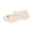 Beige, variant on Women Mary Jane Shoes Bow Rhinestone Heart T-Strap Embossed Floral Comfortable Lightweight Platform Walking Clogs Black 5.5-6.5 Wide