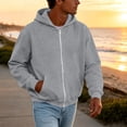 thumbnail image 6 of Sahpxhe Zip up Hoodie Women Long Sleeve Casual Fall Jacket Soft Comfy Trendy Sweatshirt with Pockets Gray L, 6 of 9