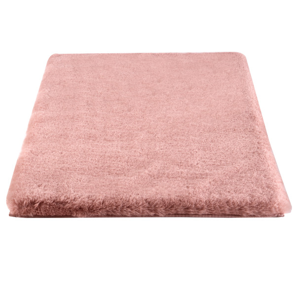 Faux Fur Bath Mat 21x34Inch Machine Washable Nonslip Small Rug for
