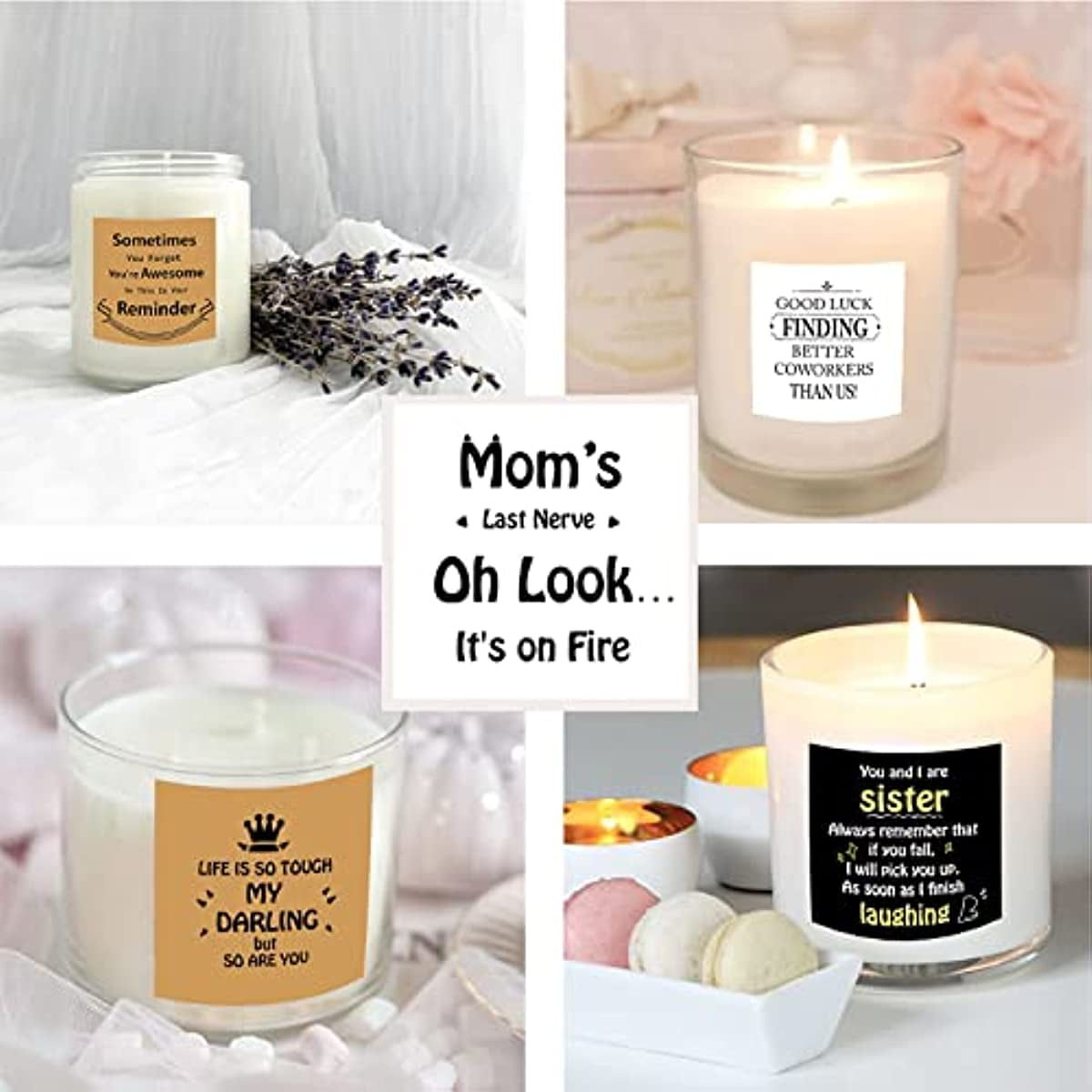 Mom's Last Nerve Oh Look It's On Fire. - Personalized Candle With W –  Macorner