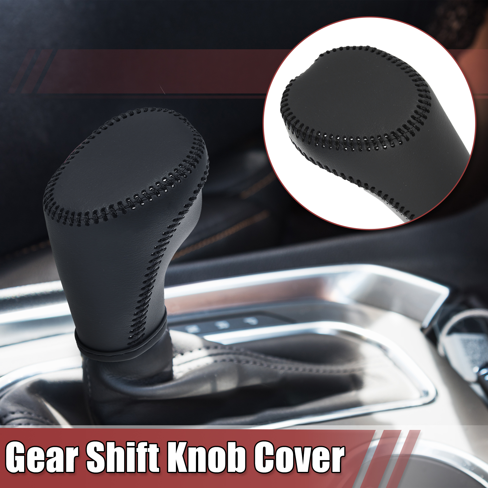 Unique Bargains Car Gear Shift Knob Cover Protector for Chevrolet Equinox 2018-2021 Black