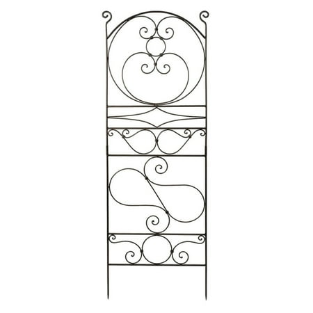 Achla Designs Ferro Firenze 83.5  Metal Trellis The Ferro Firenze Trellis II is an Italianate trellis that uses the delicate tracery of traditional ironwork to create elegant support for climbers. A matching arbor and bench are available to give your garden a beautiful old-world feeling. Finished in Roman Bronze powder coating. About ACHLA Designs This item is created by ACHLA Designs. ACHLA is a garden accessories company that emphasizes unique wood and hand-forged  wrought iron European furnishings for the home and garden. ACHLA Designs continues to add beautiful and unique items year after year  resulting in an unusually large product line. All ACHLA products are stocked in the company s warehouse for year-round  prompt shipping. ACHLA Designs takes great pride in offering exceptional products and customer service.