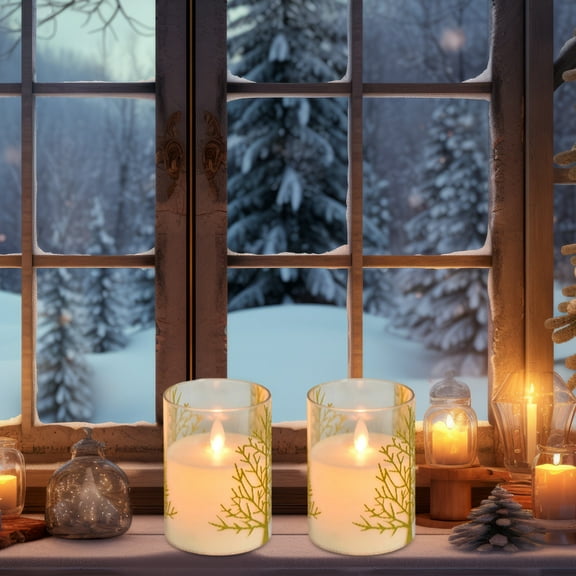 Upgraded Christmas LED Electronic Candle Lights W