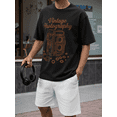 thumbnail image 5 of Men's 100% Cotton Short Sleeve Crewneck Graphic T-Shirt, Soft Breathable Moisture Wicking Casual Basic S-3XL, 5 of 7