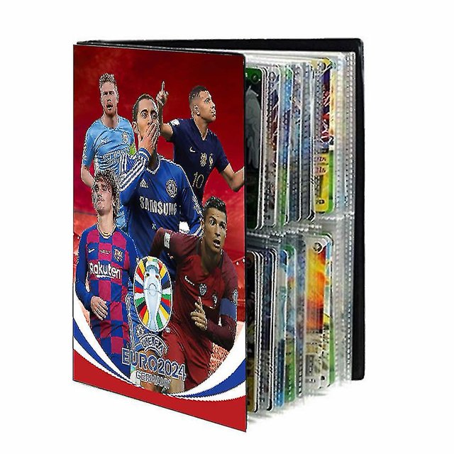 Football Star Card Album Map Letter Holder Binder 2023 New 240pcs Star Card Box Collection Album Book Folder Kid Toy Gift