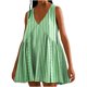 thumbnail image 1 of Vestido de Verano Casual, Vestido de Cuello en V sin Mangas Impreso Suelto Hecho de Poliéster Cómodo para el Uso Diario de Verano de Primavera, Vestido de Verano de Mujer, 1 of 5