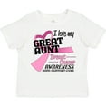 thumbnail image 3 of Inktastic I Love My Great Aunt-breast Cancer Awareness Boys or Girls Toddler T-Shirt, 3 of 5