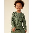 thumbnail image 4 of Little Star Organic Toddler 2Pc Sweatshirt & Harem Pants Set, Size 12M-5T, 4 of 9