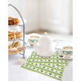 thumbnail image 4 of Saint Patrick's Day Kitchen Dish Towels for Drying Dishes Set of 3, Rainbow Clovers Green Striped Dots Waffle Weave Microfiber Hand Tea Bathroom Towels Quick Dry & Absorbent Towel 12x12, 4 of 7