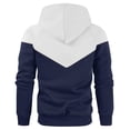 thumbnail image 4 of Gamivast Hoodie Sweatshirts for Men Color Block Long Sleeve Pullover with Pockets Workout Running Outdoor Sports White L, 4 of 5