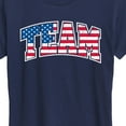 thumbnail image 3 of Instant Message - American Flag Team - Sports- Women's Short Sleeve Graphic T-Shirt, 3 of 6