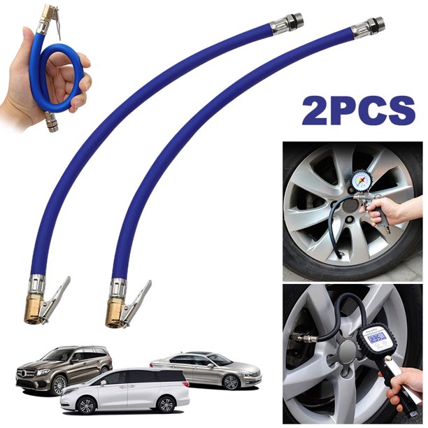 Manguera para Inflar Neumáticos Coche Tubo Flexible Extensión Inflado (caucho) Azul