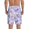thumbnail image 4 of Lsque Winter With Snowflakes Mens Sleep Pajama Shorts,Short Pajama Pants, Cotton Ultra-Soft Knit-Medium, 4 of 9