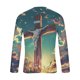 thumbnail image 4 of Amzcrzy - Sudadera Para Hombre, Informal, Cuello Redondo, Manga Larga, Camiseta Estampada, Blusa, Multicolor, 4Xl, 4 of 5