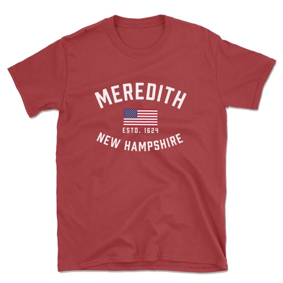 Meredith New Hampshire Patriot Men's Cotton T-Shirt