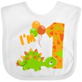 thumbnail image 3 of Inktastic Happy Dinosaur First Birthday-green Boys or Girls Baby Bib, 3 of 4