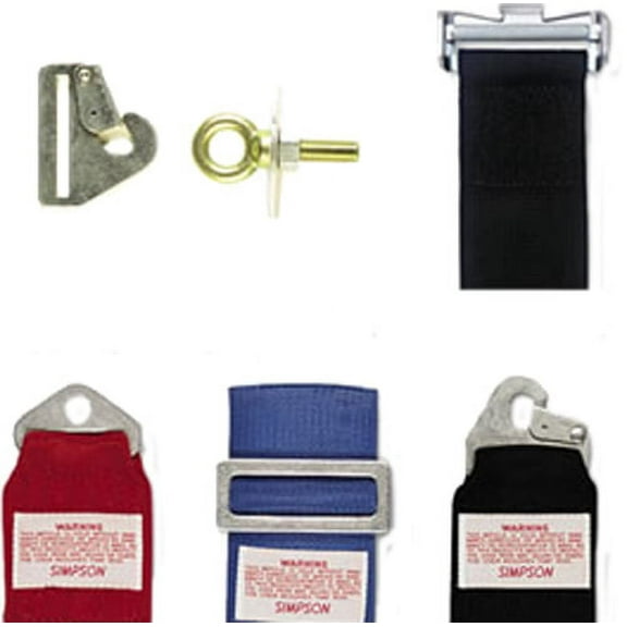 Simpson Racing 31019B Slide Bar Adjuster Brackets - 3-Bar - for 3" Belts - Pair