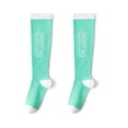 thumbnail image 1 of Trayknick 1 Pair Compression Stockings Striped Stretchy Long Tube Anti-Fatigue Sporty Socks for Running Climbing Riding, 1 of 13
