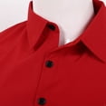 thumbnail image 6 of Kaerm Fake Collar Detachable Dickey Collar Blouse for Men Half Shirt Faux False Collar Joker Shirt Decorative Collar Burgundy 37, 6 of 7