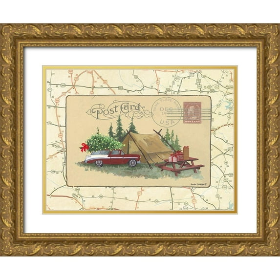 Phillips, Anita 14x12 Gold Ornate Wood Framed with Double Matting Museum Art Print Titled - Postcard II