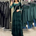 thumbnail image 2 of MIUOWANP Elegant Dresses for Women Formal Ladies Temperament Casual Long Sleeve Hot Diamond Long Dress, 2 of 5