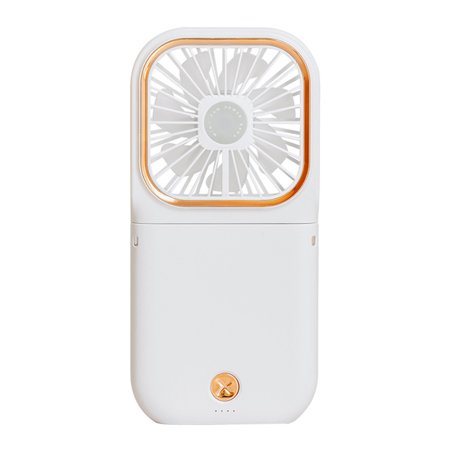 

Mini Hanging Neck Fan 3 Speeds Adjustable USB Charging Portable Mute Fan Foldable Stand for Home Office Outdoor Pink