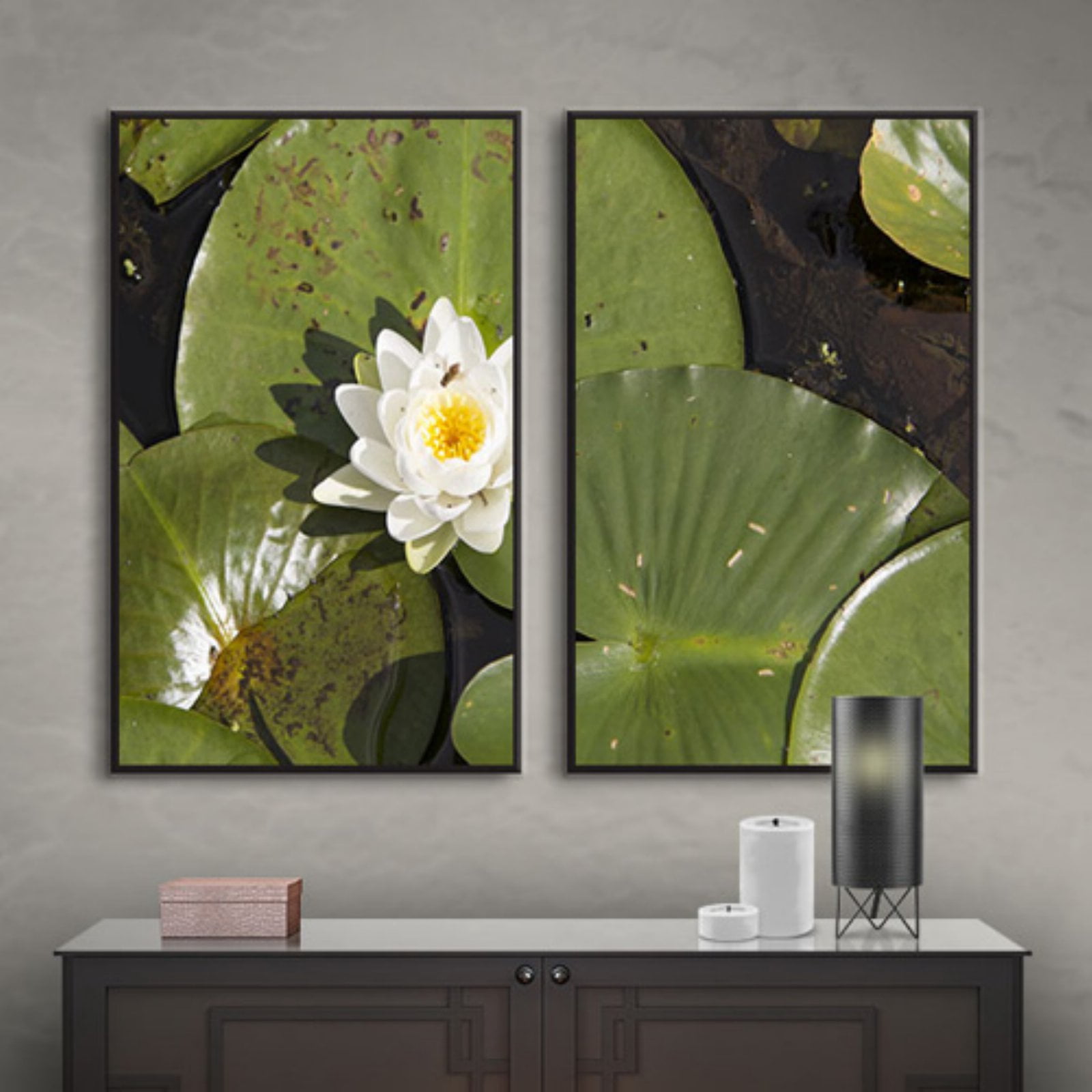 Cody York "Lilly Pad" Floater-Framed Gallery-Wrapped Canvas