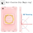 thumbnail image 2 of SaniMore for Lenovo Tab M10 Plus 3rd Gen 10.6" 2022 (TB-125F/TB-128F) Kids Case, Multi-Functional Cover with Handle Shoulder Strap & 360° Rotatable Kickstand Shockproof Protective Shell, Rosegold, 2 of 8