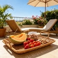 thumbnail image 7 of ufehgfjh Storage Basket Decorative Storage Baskets Storage Baskets Woven-Style Storage Tray Imitation Woven Serving Basket Fruit Table Storage Basket Decorative Woven-Look Tray, 7 of 7