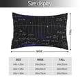 thumbnail image 2 of Yiaed Mathematica Science Print Brushed Microfiber Envelope Pillowcases, Standard,Envelope Closure Pillow Cases(No pillow core)-16"x24", 2 of 6