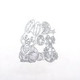 thumbnail image 1 of Troqueles de corte de acero al carbono con forma de huevo de conejito, bricolaje para hacer tarjetas, troqueles cortados, álbumes de papel, decoración artesanal (1 unidad), 1 of 5