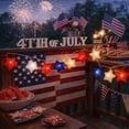 thumbnail image 6 of Portable Battery Operated Red White Blue Star String Lights, Festive Tabletop and Desk Decor for Independence Day and Christmas, Warm LED Lights for Creating Cozy Holiday Atmosphere at Home, 6 of 6