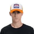 thumbnail image 4 of Yiaed Trump is our president 2024 Print Classic Trucker Hat Rugged Flex Mesh Baseball Cap, 4 of 6