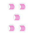 thumbnail image 1 of Guardurnaity Recambios para rizador de pestañas, no es fácil de romper, superficie lisa de goma, resistente, reemplaza la tira adhesiva, rosa, Type2 NO2, 1 of 6