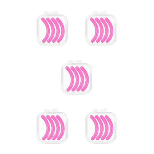 Guardurnaity Recambios para rizador de pestañas, no es fácil de romper, superficie lisa de goma, resistente, reemplaza la tira adhesiva, rosa, Type2 NO2