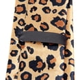 thumbnail image 6 of Gent Men Leopard Print Necktie Skinny Slim Narrow Satin, 6 of 6