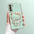 thumbnail image 3 of Funda de Hello Kitty chapada para Samsung Galaxy, A73, A72, A71, A70, A04, A04E, A54, A53, A52, A51, A50, A30, A12, A13, A14, A20S, A21S, 4G, 5G, 3 of 5