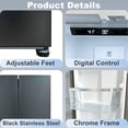 thumbnail image 3 of iceBlue 30" Black Stainless Steel French Door Refrigerator, Top Fridge and Drawer Freezer, 17.7 Cu. Ft., 3 of 14