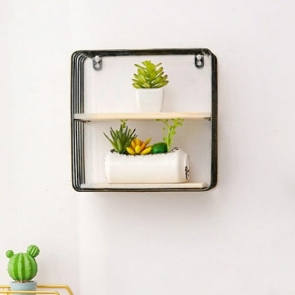 Estante de almacenamiento para el hogar, sin necesidad de taladrar, para decoración de pared, para sala de estar, dormitorio y colgar en la pared.