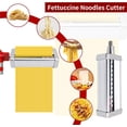 thumbnail image 3 of Fettuccine Cutter Attachment for KitchenAid Stand Mixers, Stainless Steel Pasta Maker Fettuccine Noodles Cutter Only, 3 of 8